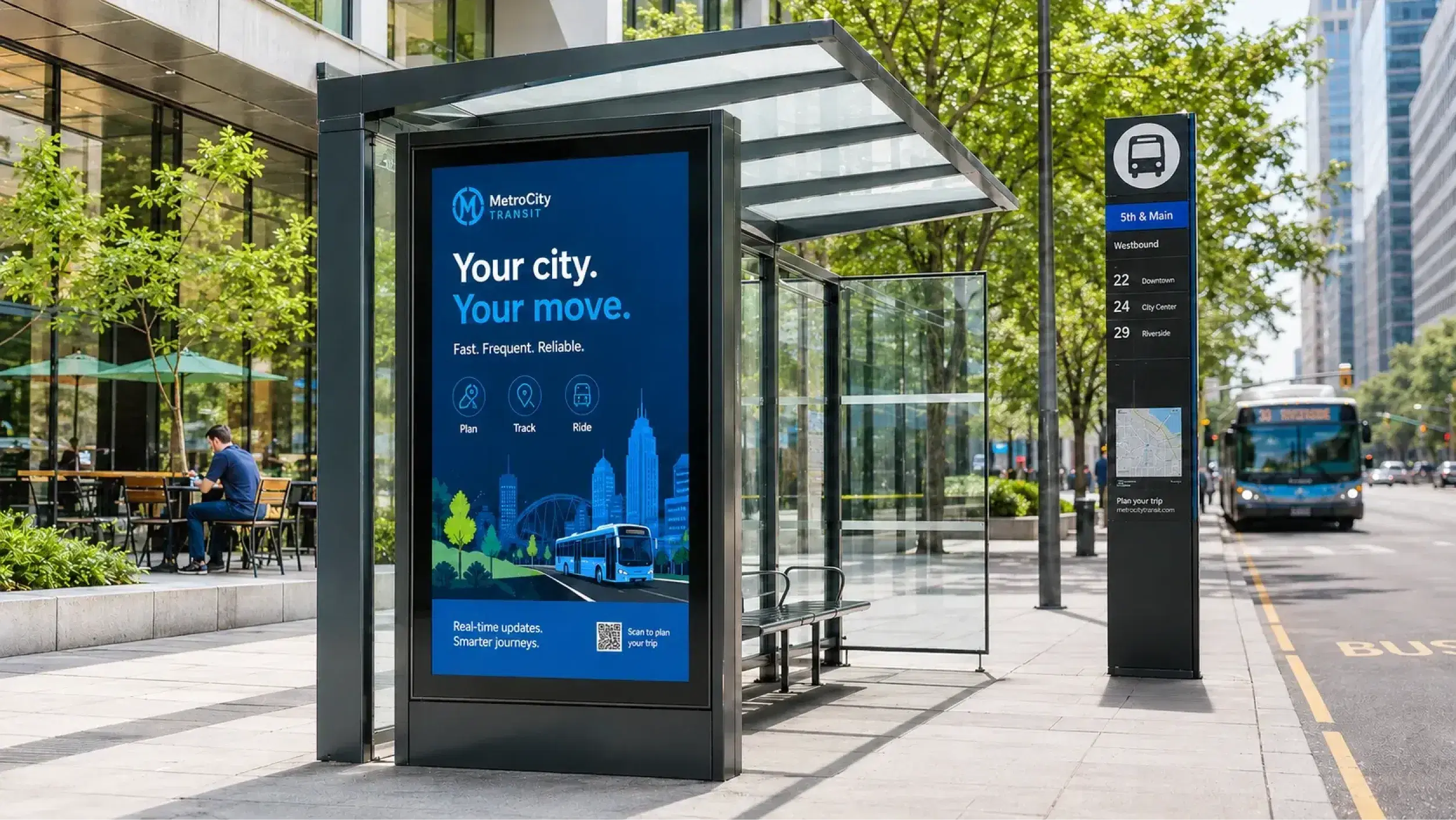 Bus Stop Digital Signage Bus stop digital signage