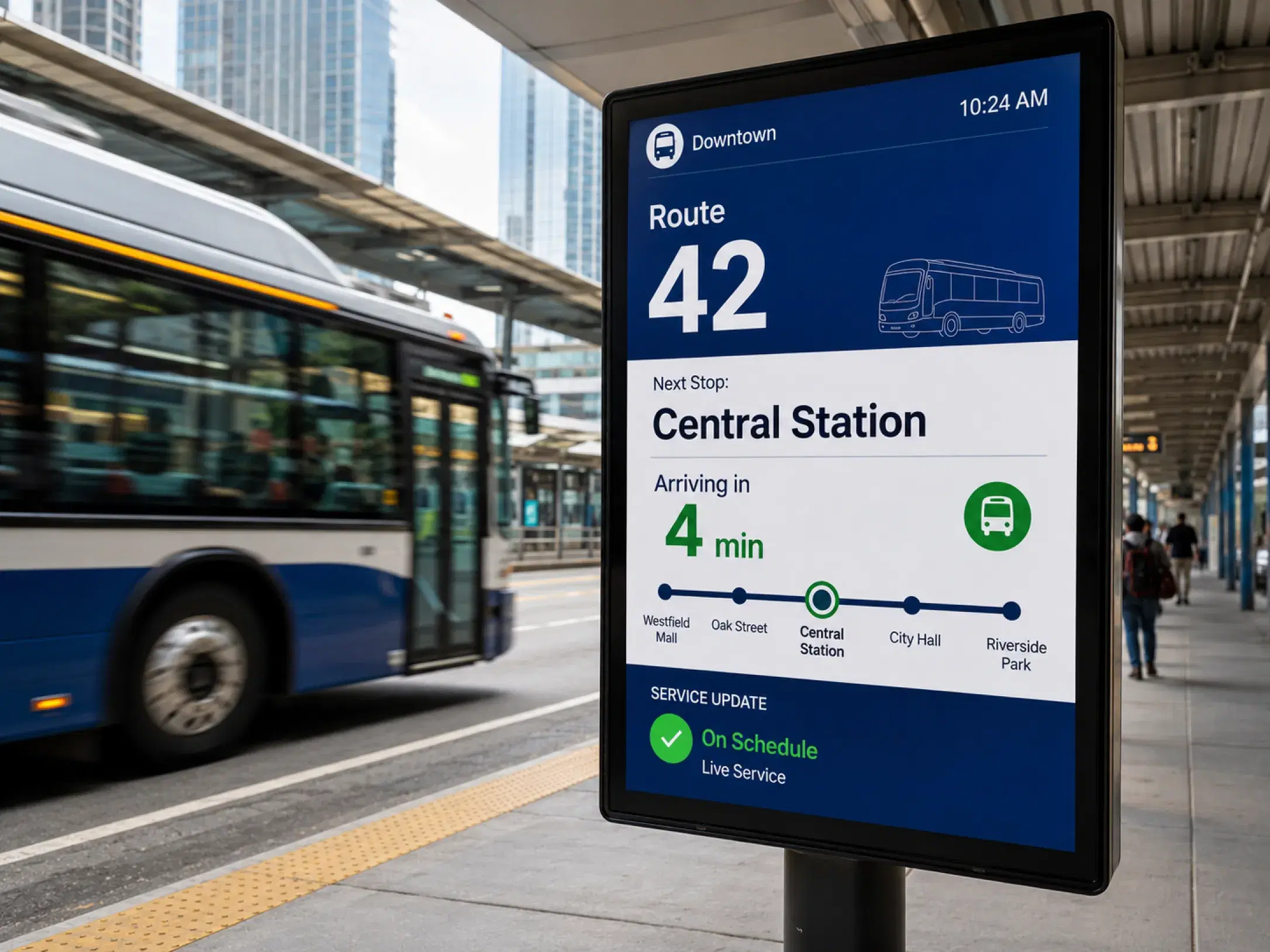 Bus fleet digital signage Bus fleet digital signage