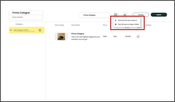 Add QR code to catalogue Add QR code to catalogue