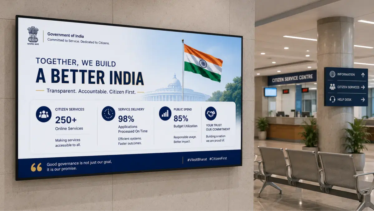 Digital signage benefits for the public sector