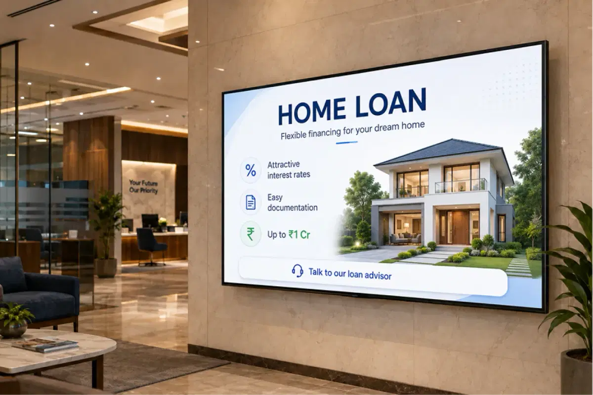 Banking and financial services employee communication screens