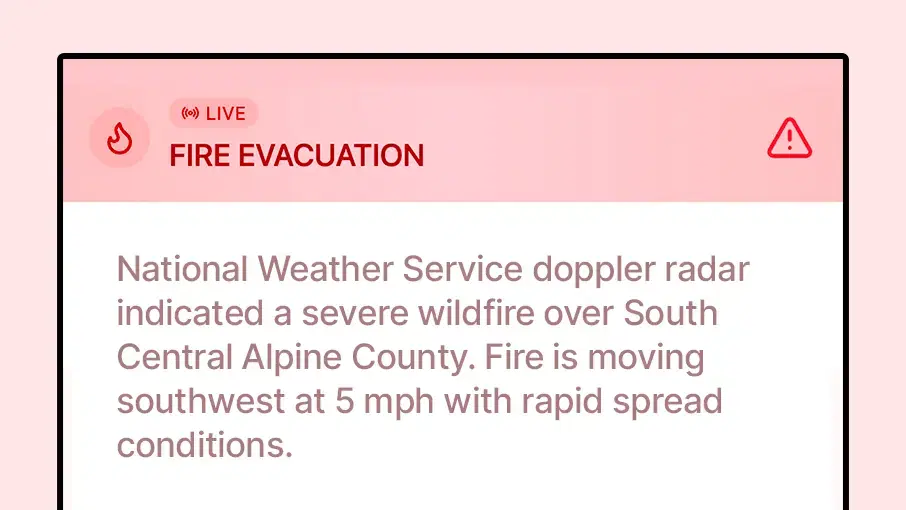 Emergency alert on digital signage Emergency alert on digital signage